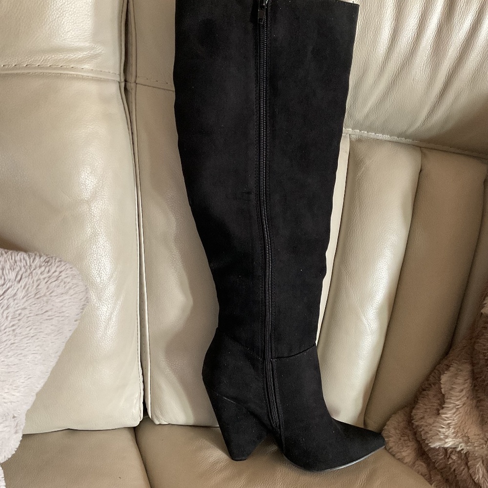 Bamboo IMMERSE KNEE HIGH BOOTS ~ Black ~ size 8 ~approx  20” high ~ new in box